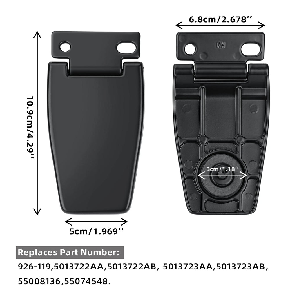 2X Rear Hatch Gate Window Hinge for Jeep Wrangler TJ YJ (1987–2006)