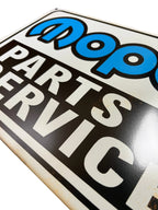 Vintage Metal Sign for MOPAR Parts Service 18 x 12 Inch