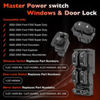 Power Window Door Lock Mirror Switch for Ford F-250 F-350 F-450 Excursion (2002–2005)