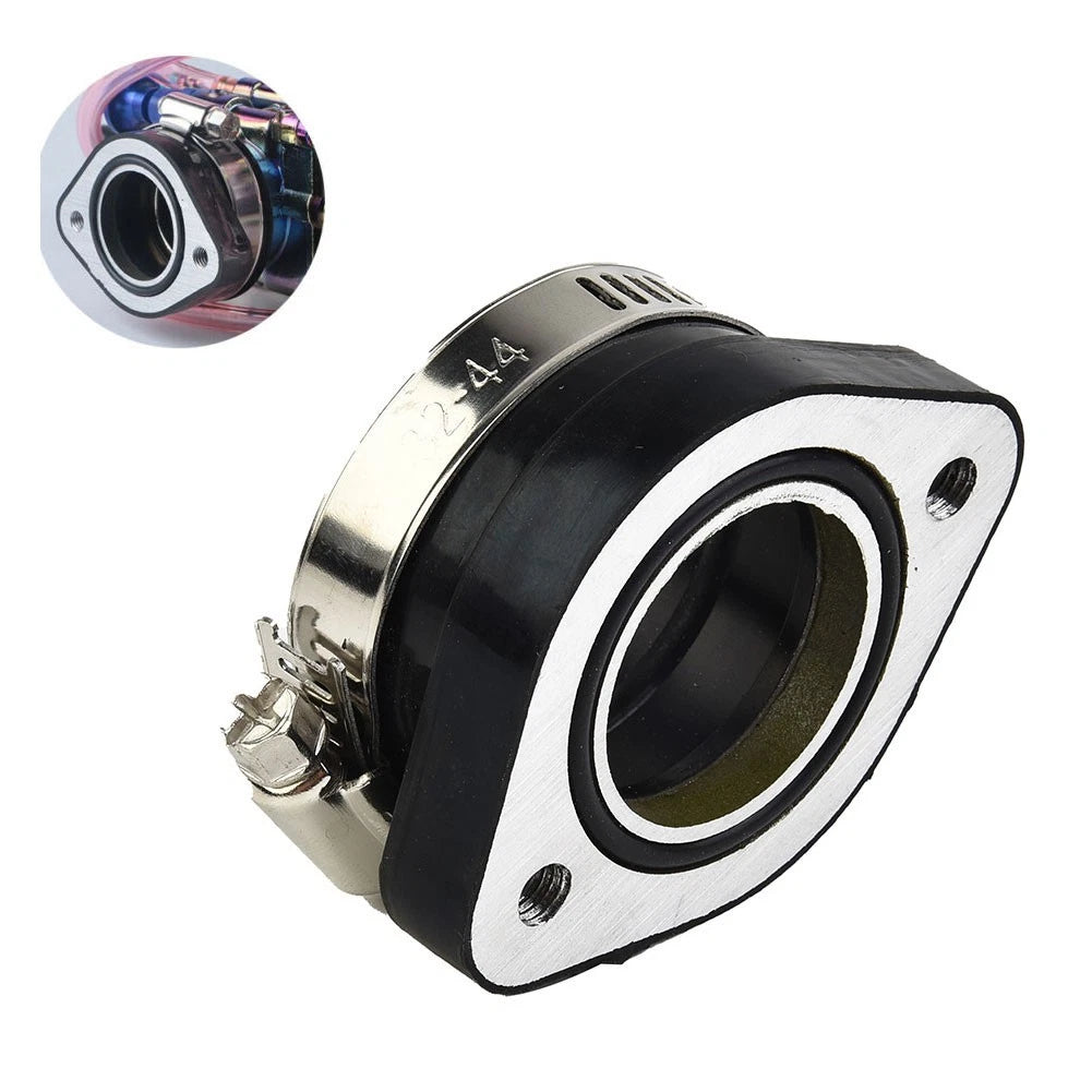 Carburetor Manifold for Dirt Bike (33-35mm) Rubber + Aluminum Black