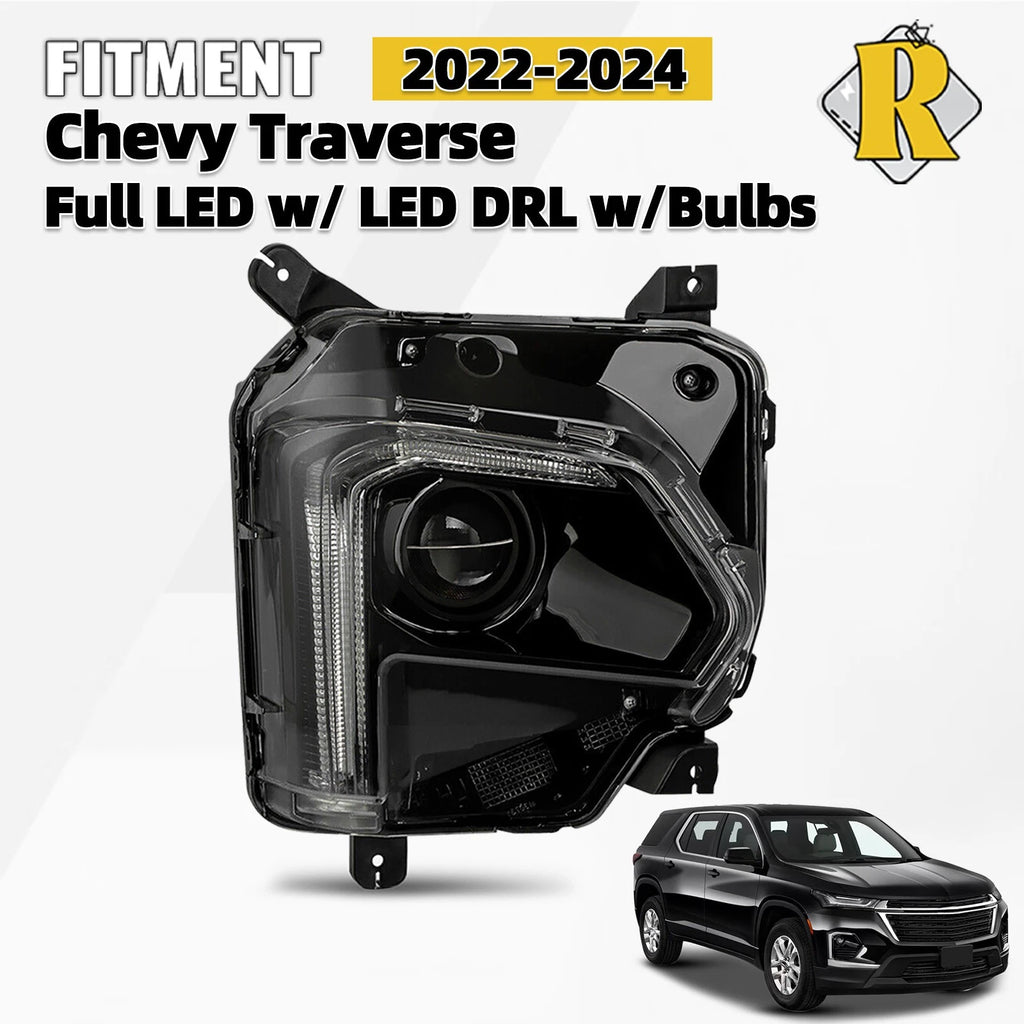 Full LED Headlight for Chevy Traverse (2022–2024) - Projector, LED DRL