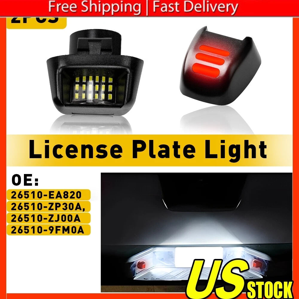 2X LED License Plate Light for Nissan Frontier (2007â2019)
