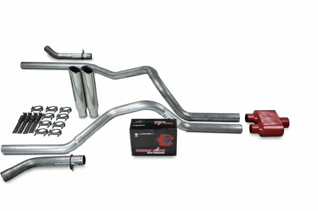 2.5" Dual Exhaust Tips for Chevy GMC 1500 (2015–2018) - Kis Cherry Bomb Extreme
