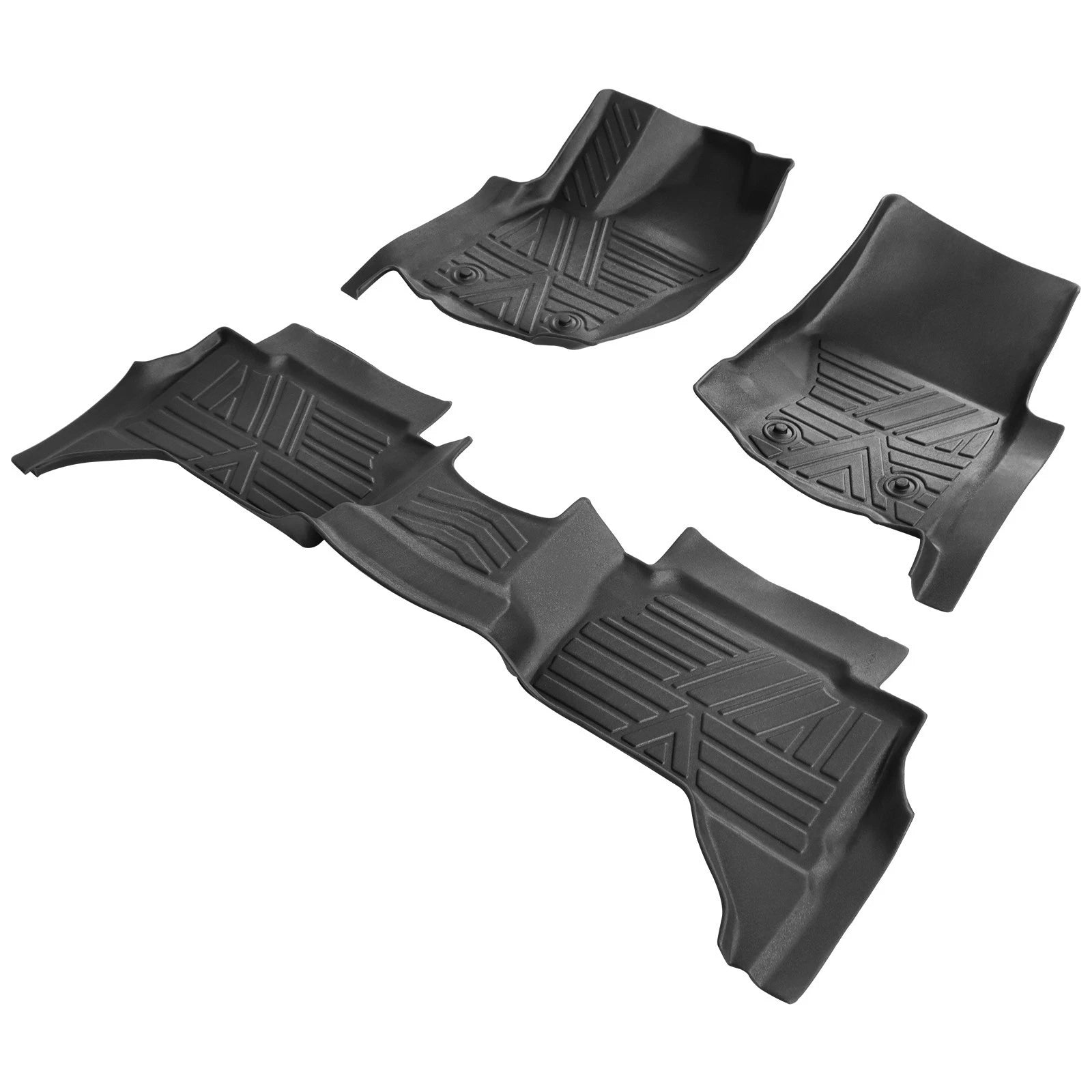 All Weather Floor Mats for Toyota Tacoma Double Cab (2024–2025)