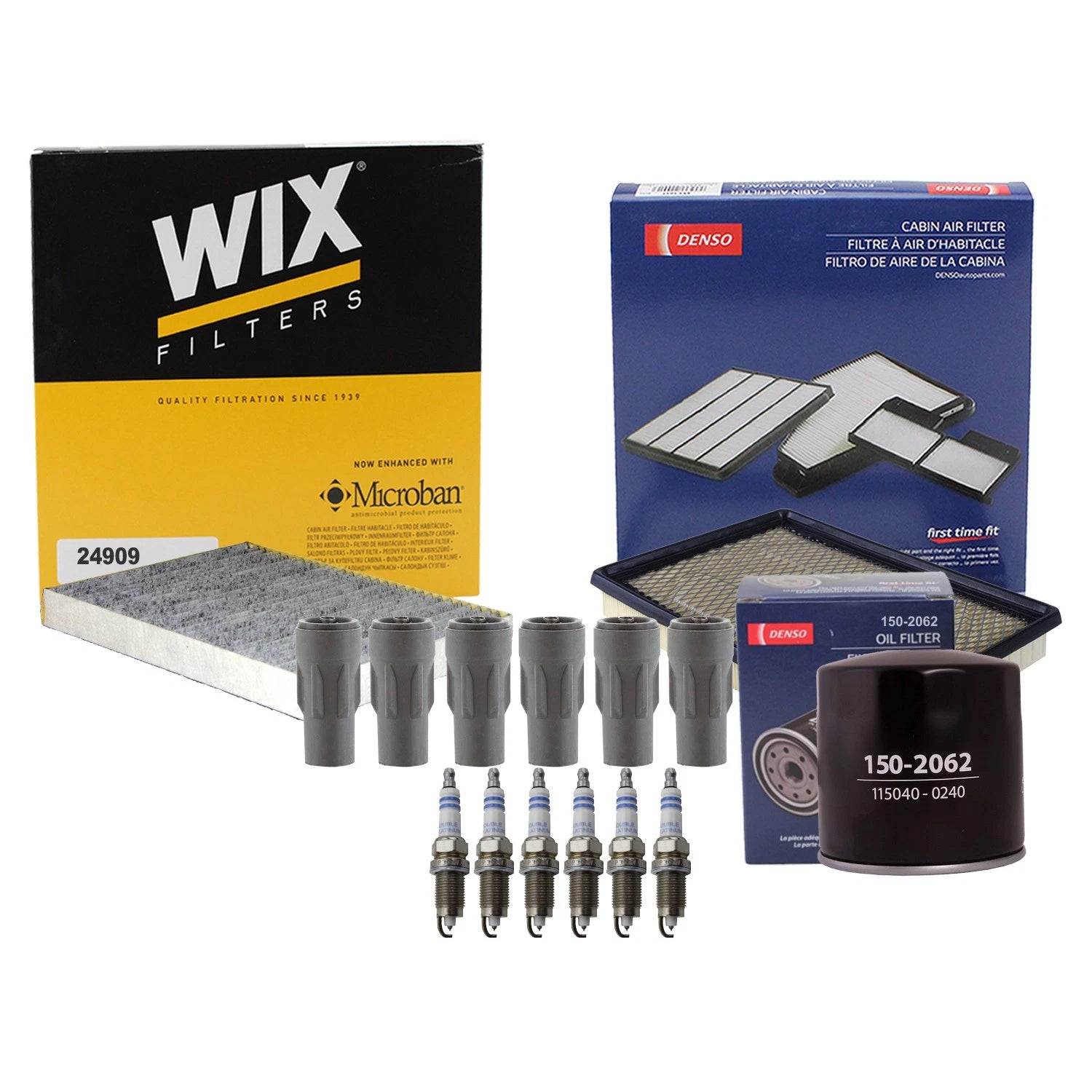Tune Up Kit with 6 Spark Plugs & Boots for Dodge Charger Magnum 300 (2005–2010)