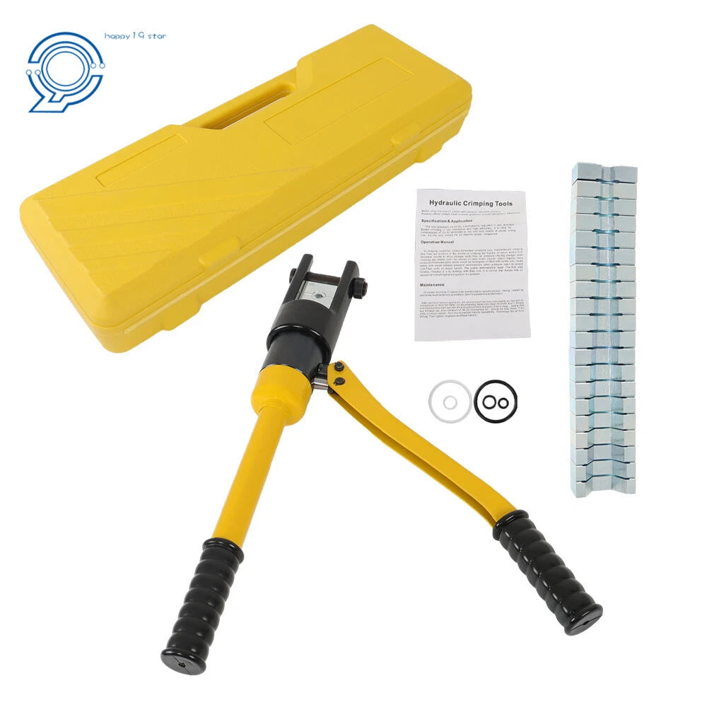 Hydraulic Crimper Tool with 11 Dies for Battery Cable Lug Terminals