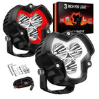 2X 3" LED Pod Work Light for Jeep Truck SUV (Off Road)