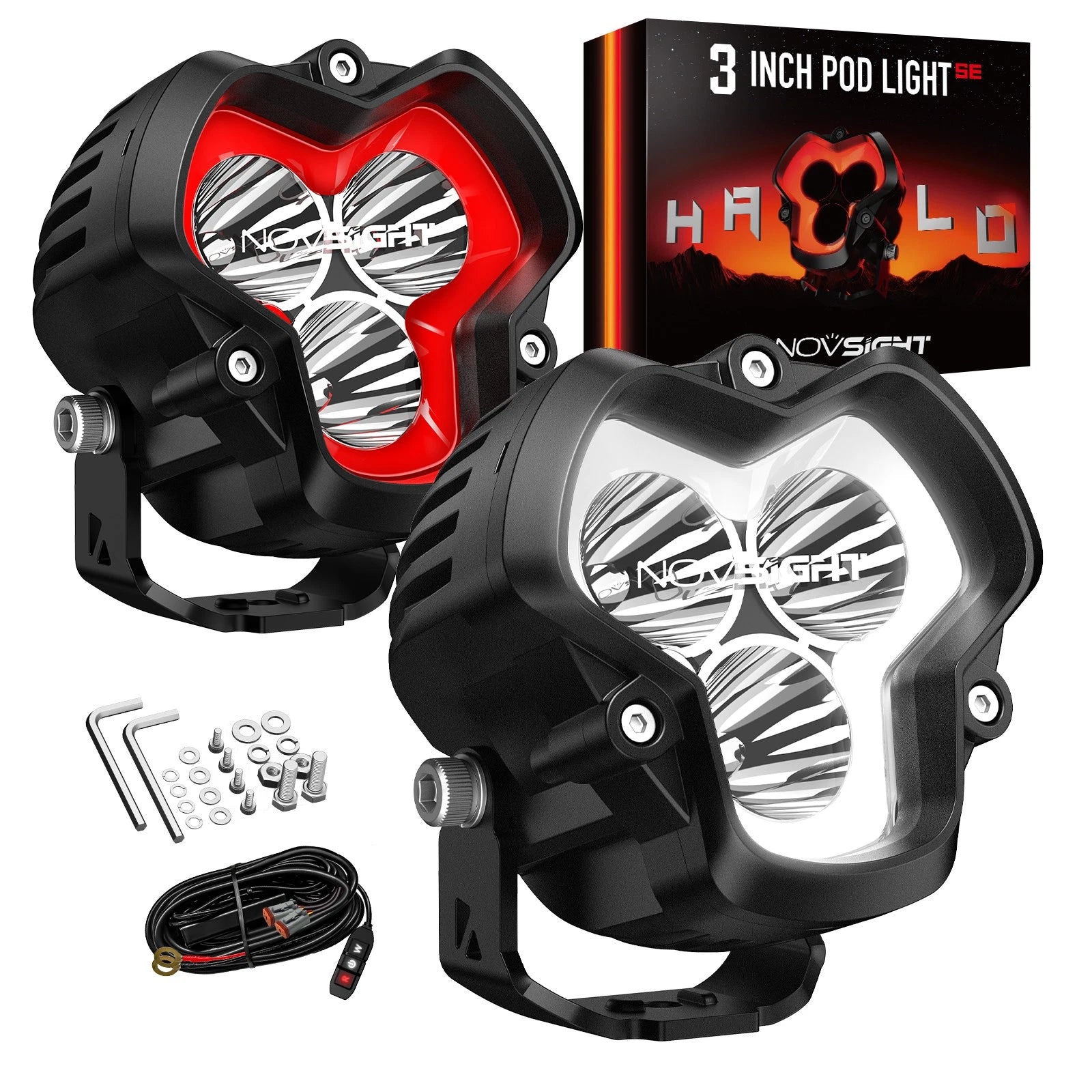 2X 3" LED Pod Work Light for Jeep Truck SUV (Off Road)