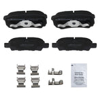 Rear Ceramic Brake Pads Kit for Chrysler 200, Sebring, Dodge Avenger, Caliber (D1037)