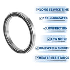 6816DDU Deep Groove Ball Bearing for Scooter Skateboard (80x100x10mm)