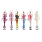 Set of 6 Soft Squid Luminous Jigs 11cm 9g Metal PVC Fishing Lures