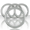 4 CHROME METAL 15" STEEL WHEEL TRIM RINGS BEAUTY RIMS RING RIM BAND for GM