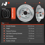 Drilled Brake Rotors for Jeep Grand Cherokee (1999–2004)