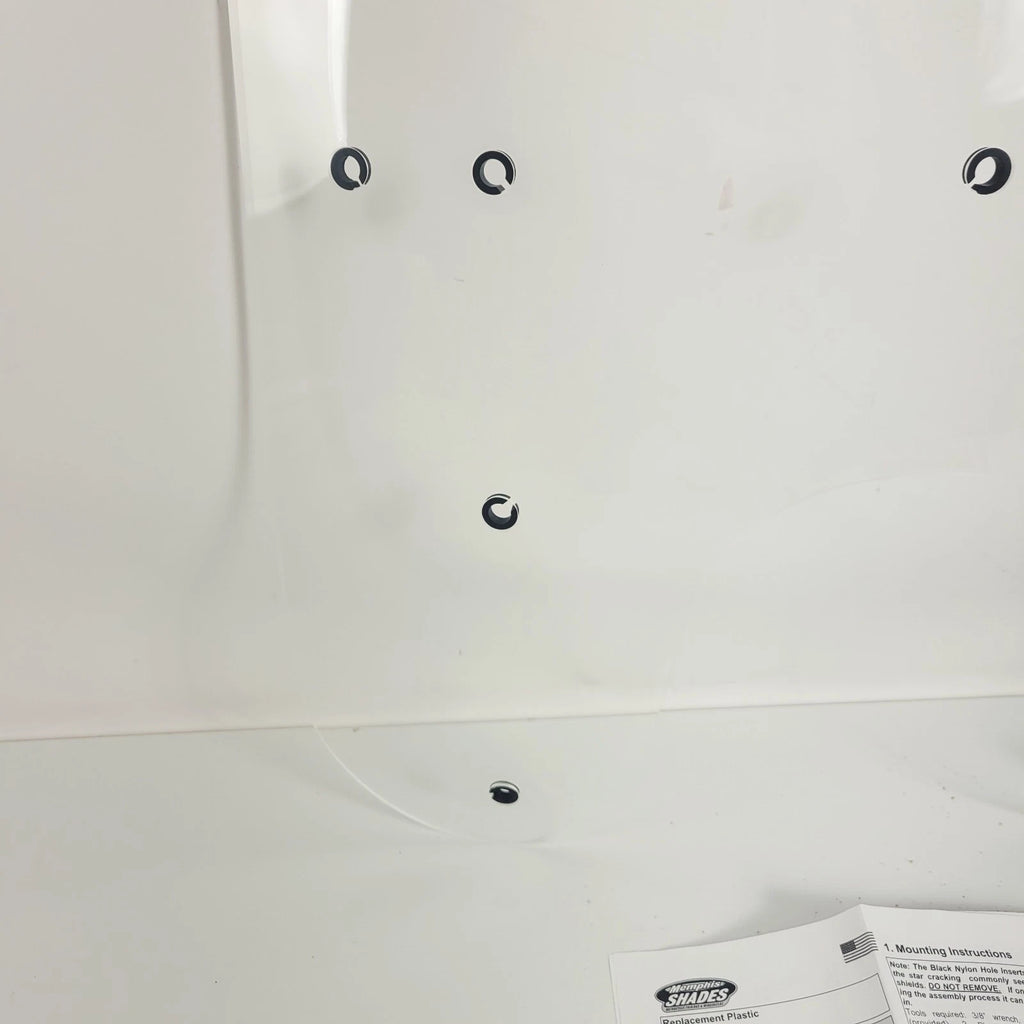Plastic Windshield for Memphis Shades MEP6230 (17", Clear, FX/R/D/L)