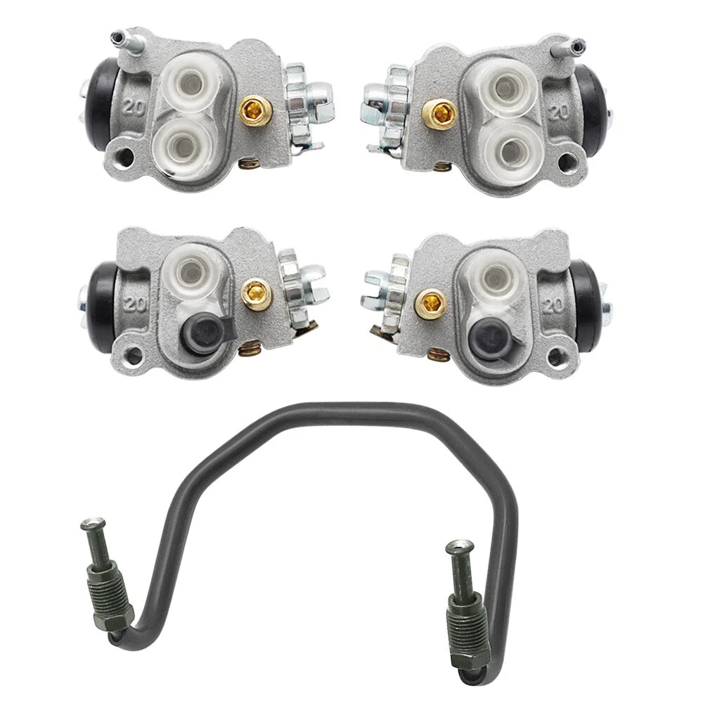 Front Brake Wheel Cylinders & Brake Pipe for Honda Rincon 650, Foreman Rubicon 500 (2003–2023)