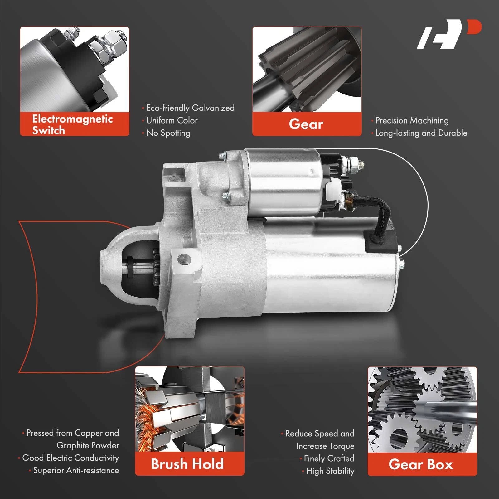 Starter Motor for Chevy Impala, Camaro, Buick V6 (1995-2005)
