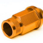 Set of 4 Open End M12x1.5 44mm Tall Orange Aluminum Lug Nuts for JDM Rims