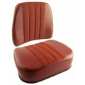 Cushion Set 2X for Massey Ferguson SM30589 SM30596 (Red Fabric & Vinyl)