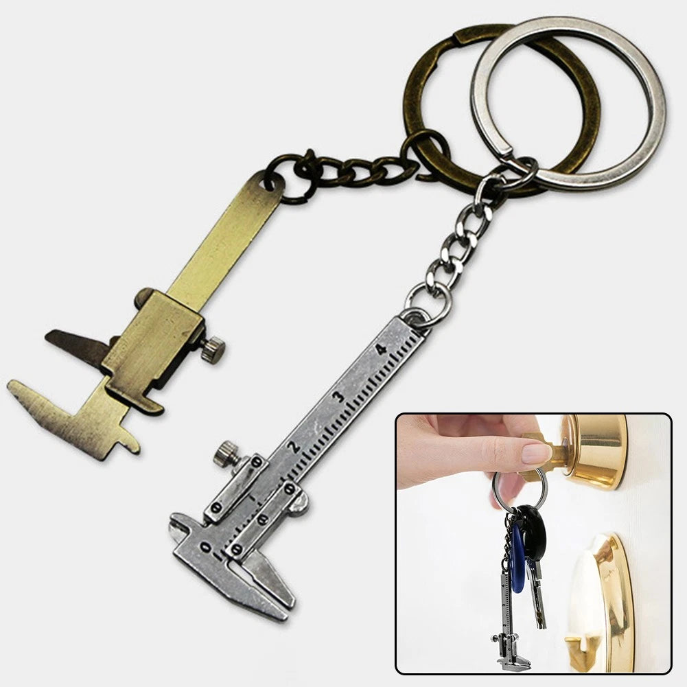 Zinc Alloy Vernier Caliper Automotive Measuring Tool for Car Keychain