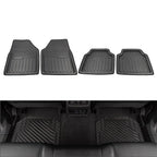 4 Pcs Universal Front Rear Heel Pad Carpet Floor Mats for Car Truck