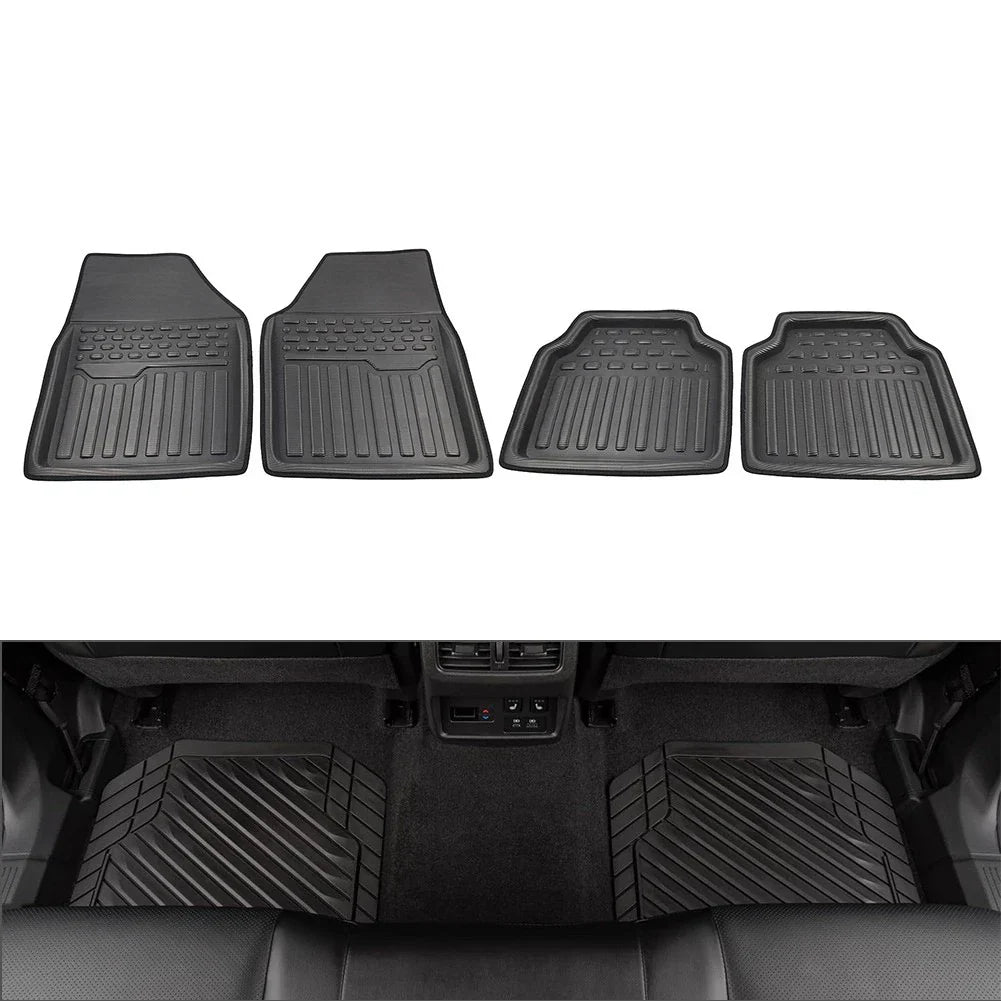 4 Pcs Universal Front Rear Heel Pad Carpet Floor Mats for Car Truck