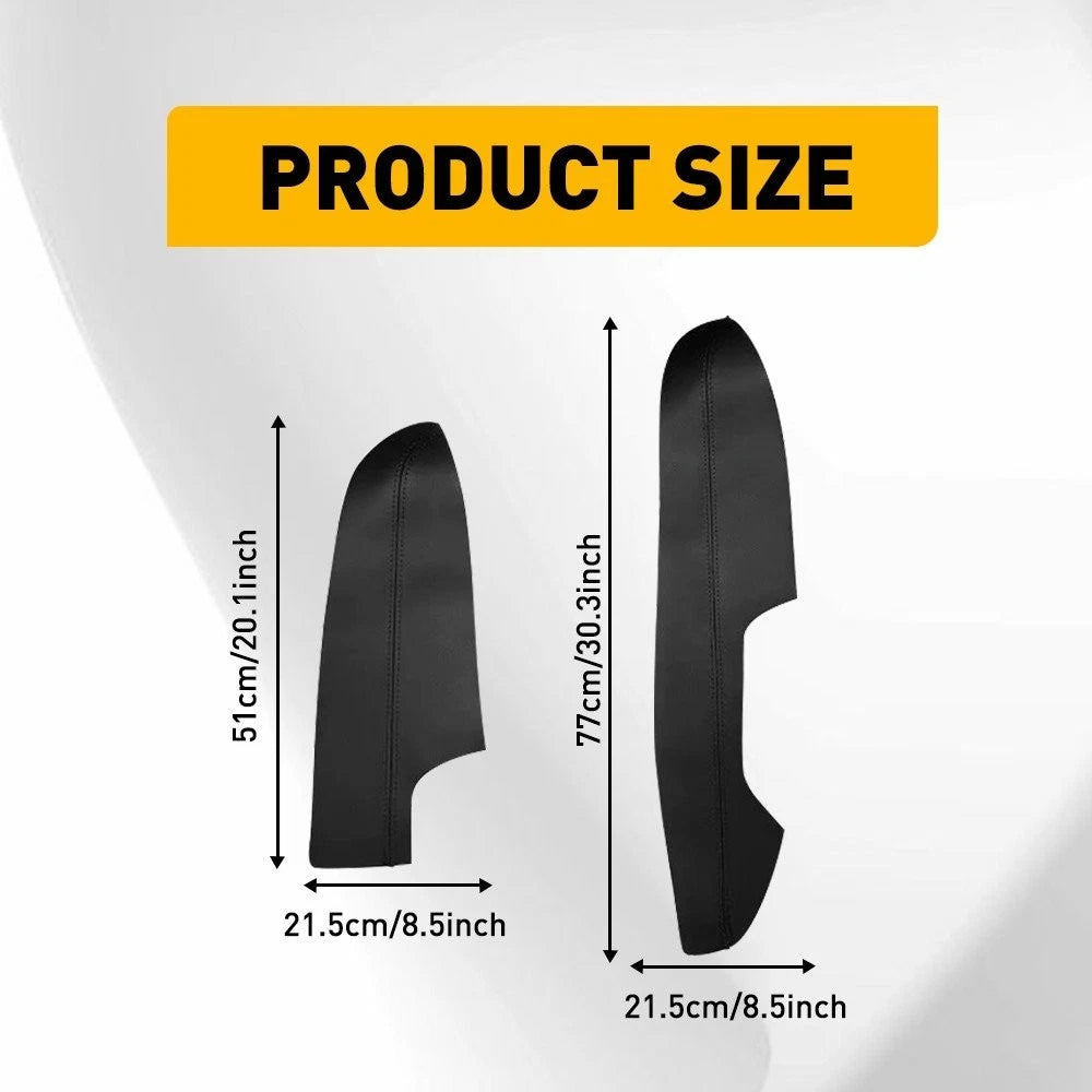 Set of 4 Interior Door Armrest Panel Leather Covers for Nissan Rogue (2014–2020)