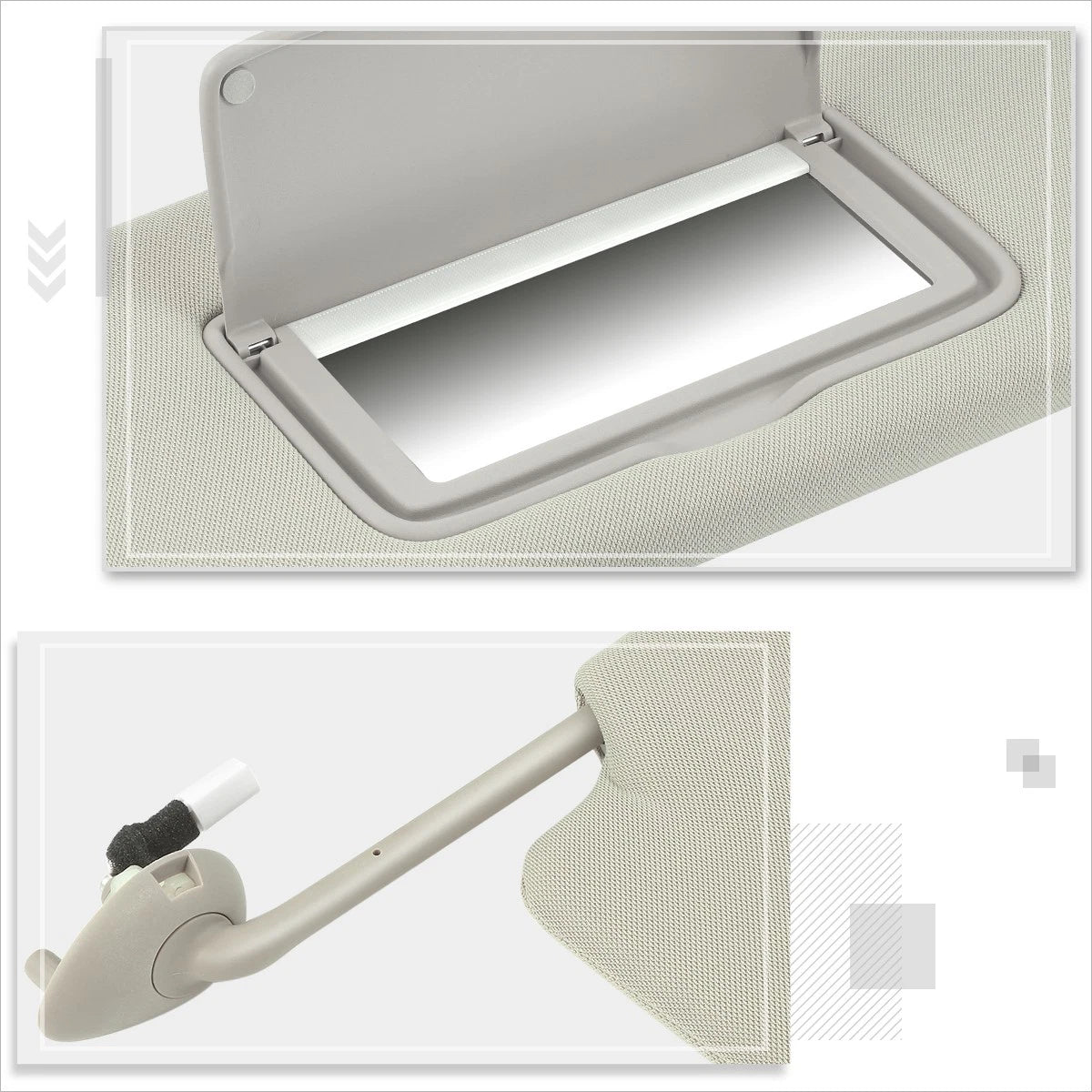 OE Style Sun Visor for Honda Accord (2008–2011) w/Vanity Light