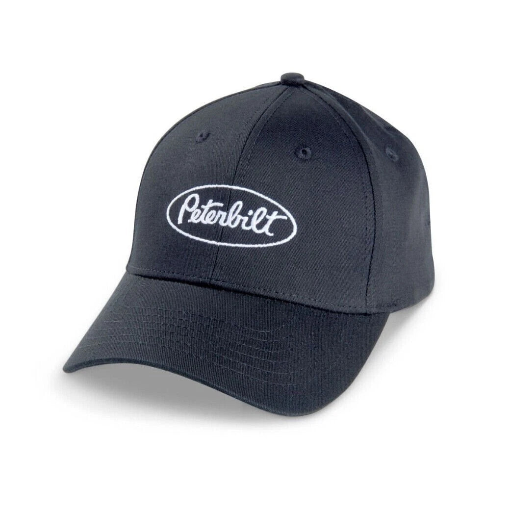 Snapback Trucker Hat for Peterbilt Trucks (Black & White)