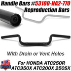 Handlebars for Honda ATC 250R 350X 200X 250SX (1986–1989) 53100-HA2-770