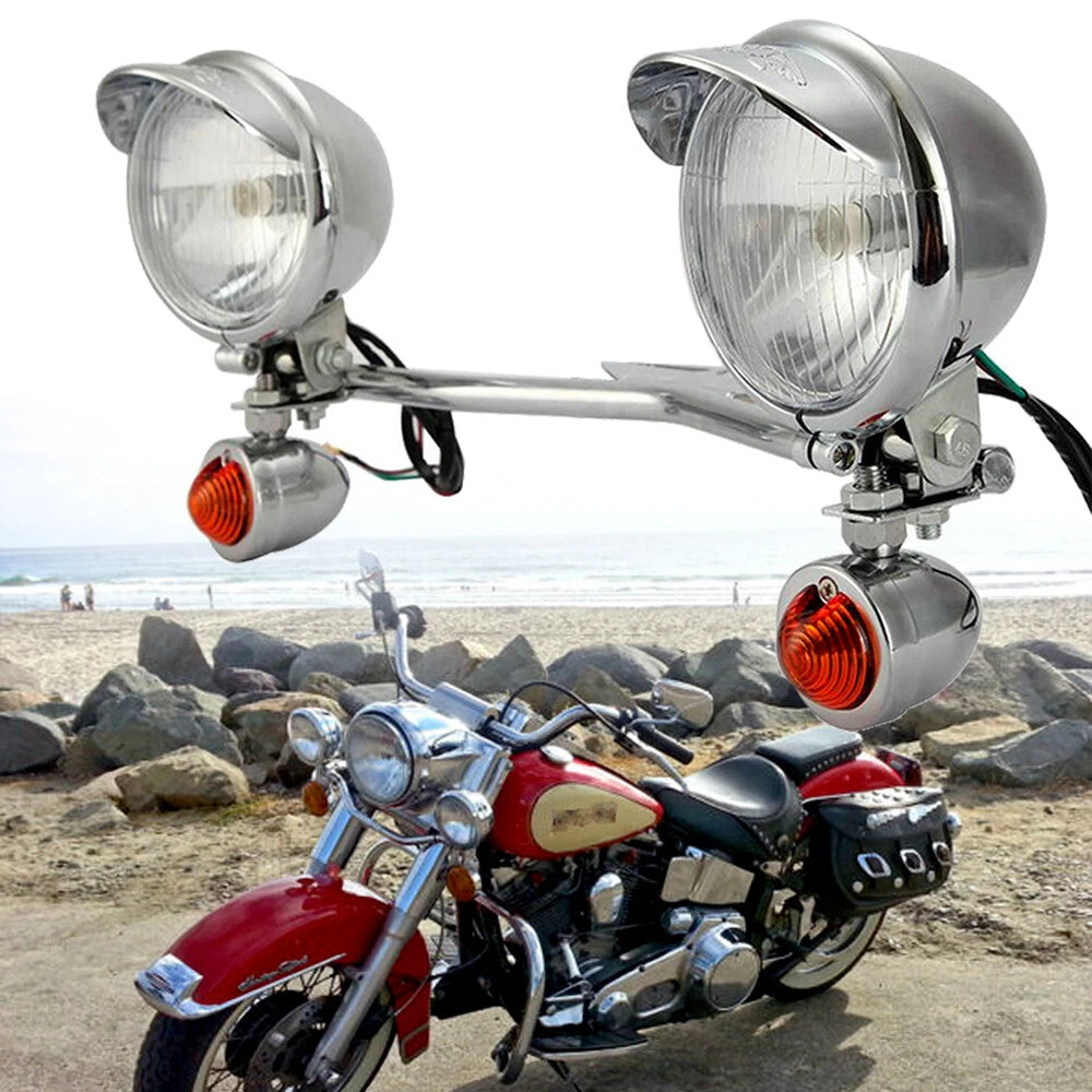 Fog Light Bar with Turn Signal for Motorcycle (Custom)