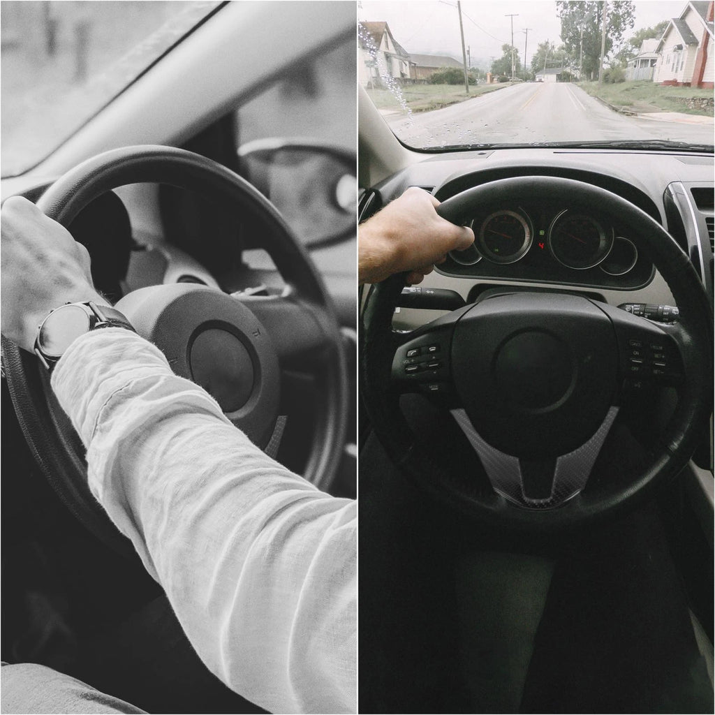 Carbon Fiber Steering Wheel Trim Cover for Mazda 3 (2014–2016)
