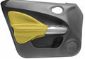 Front Insert Door Panel Cover Leather for Nissan Juke (2011–2017) Yellow