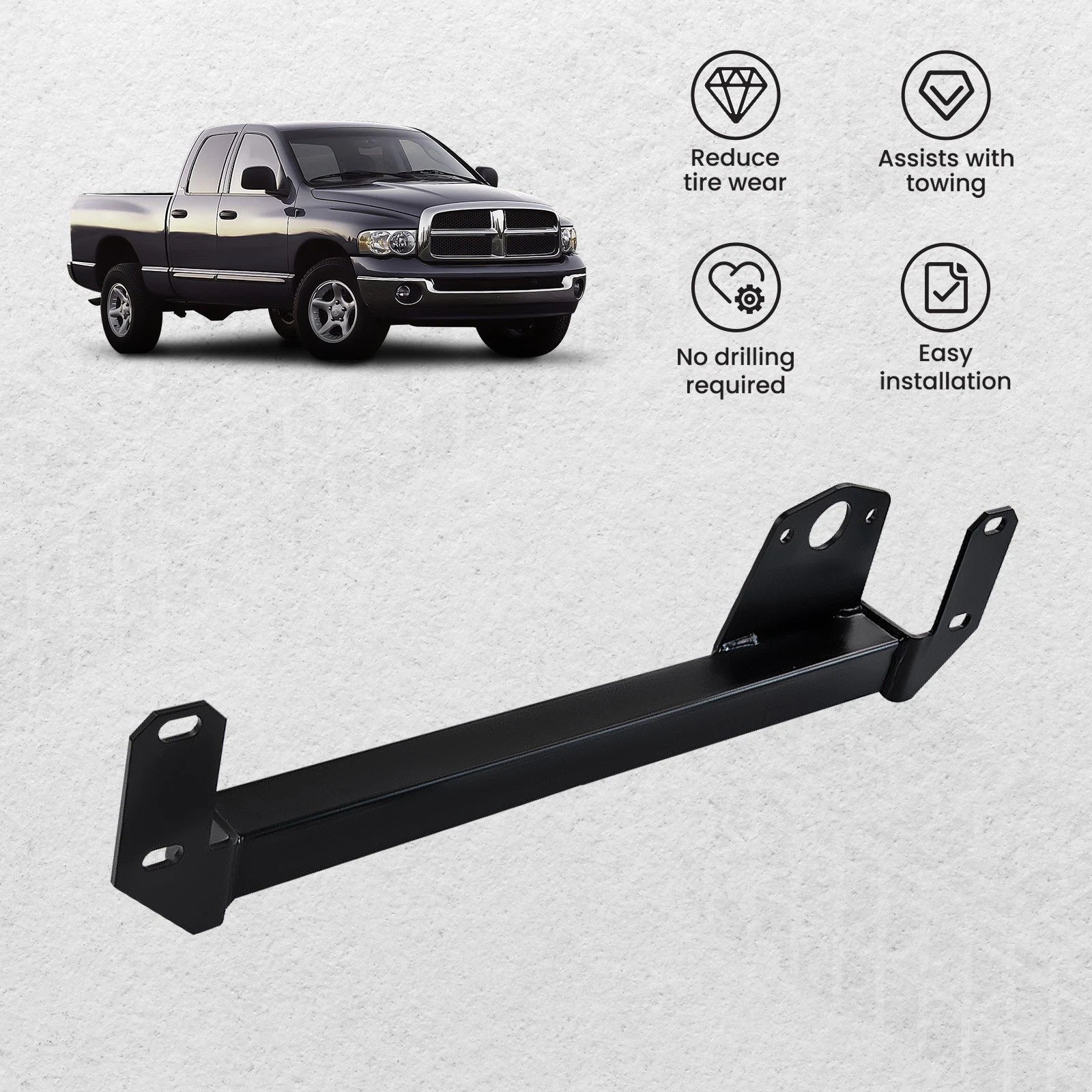 Steering Gear Box Stabilizer Brace for Dodge Ram 1500 2500 3500 (1994–2002)