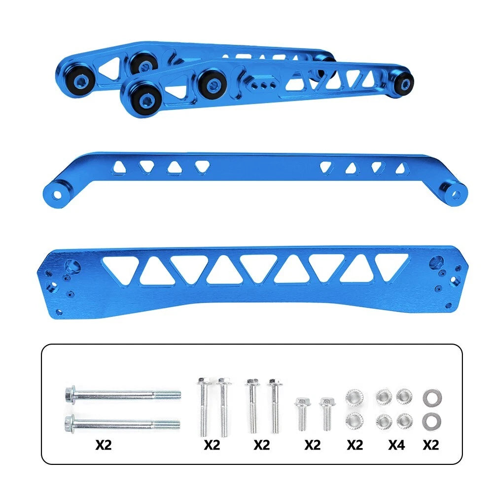 Rear Lower Control Arms Subframe Brace Tie Bar Kit for Honda Civic (1996–2000)