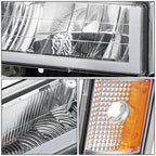 U-LED Headlight + Signal + Amber Corner Lamp for GMC C/K 1500-3500 (1994–2000)