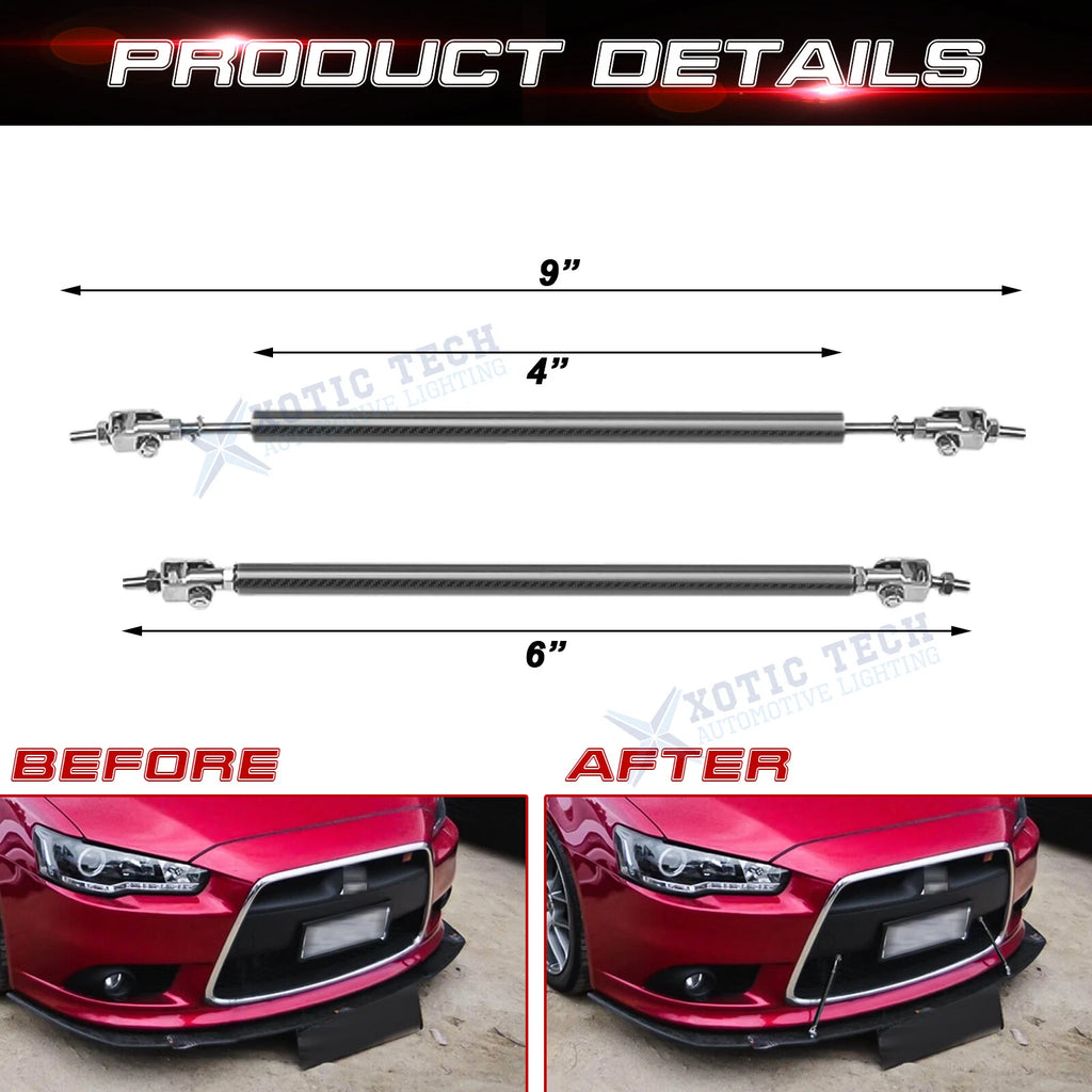 Bumper Racing Lip Rear Diffuser Rod Strut for Ram Lincoln Rivian (2024-2025)