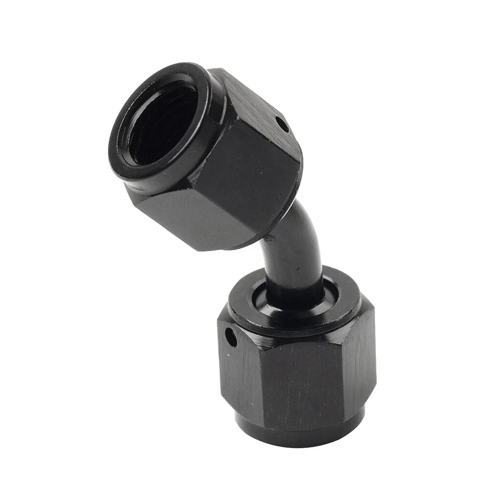 4AN Female to Female 45������ Swivel Coupler Fitting Adapter Connector