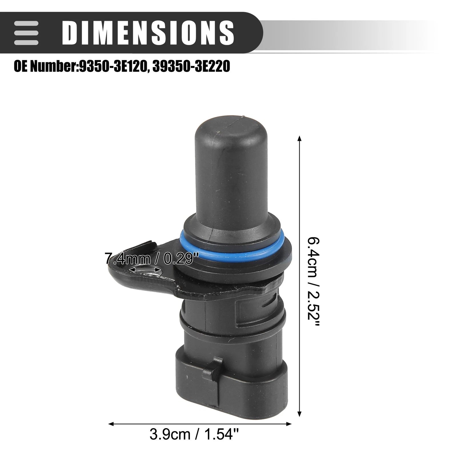 Camshaft Position Sensor for Hyundai Santa Fe, KIA Magentis (2001–2006) 9350-3E120