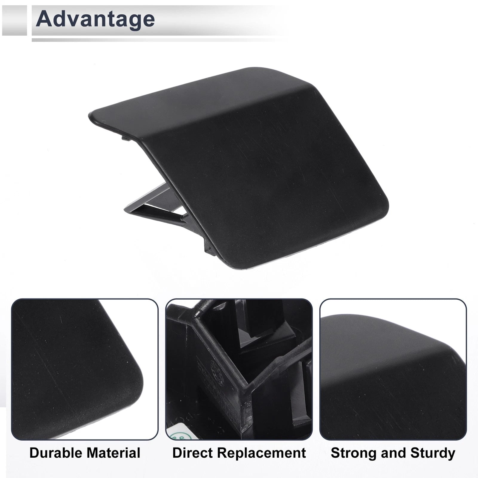 Bumper Headlight Washer Nozzle Cover Cap for BMW X5 (Unpainted)