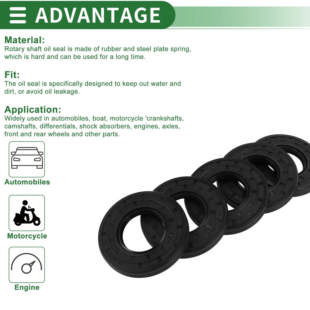Oil Seal   - 35x70x10mm NBR Rubber High Pressure