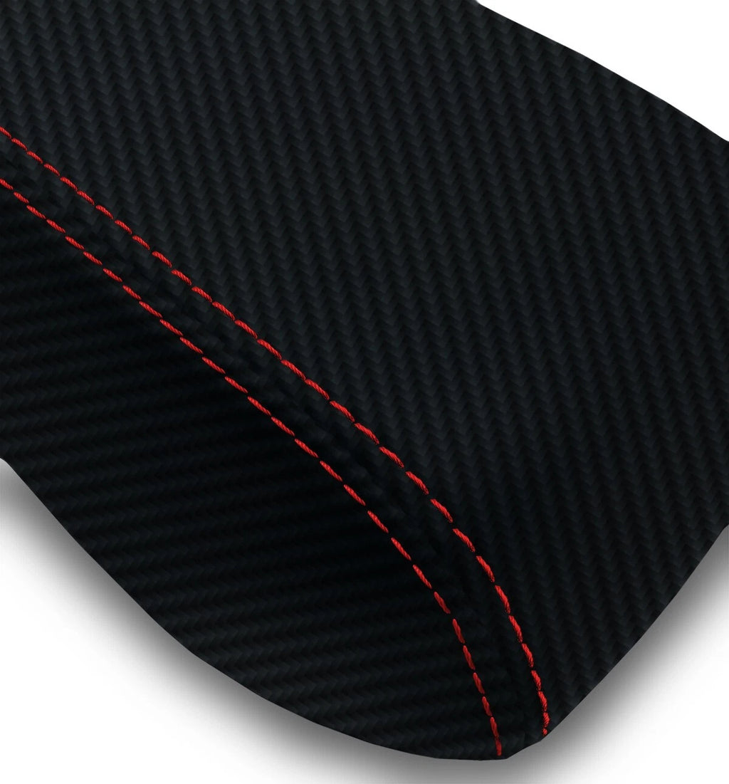 Console Lid Armrest Cover for Subaru Forester (2009–2018) Red Stitch
