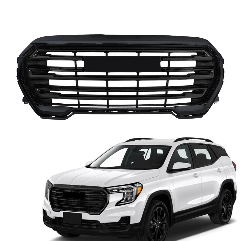 Gloss Black Front Bumper Upper Grille for GMC Terrain (2022–2023)