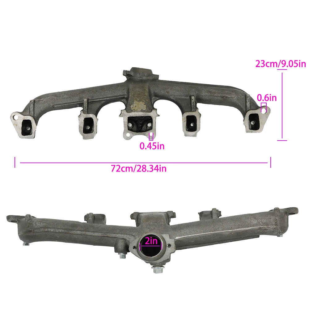 Exhaust Manifold with Gasket for AMC Concord Spirit (1980–1983) Jeep J10 (1981–1990)