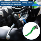 Adjustable Short Brake Clutch Levers for Honda CBR600RR (2003–2006) Green