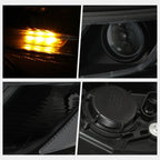 Headlight Lamps Pair for Chevy Venture (1997–2005) Black Housing Clear Corner