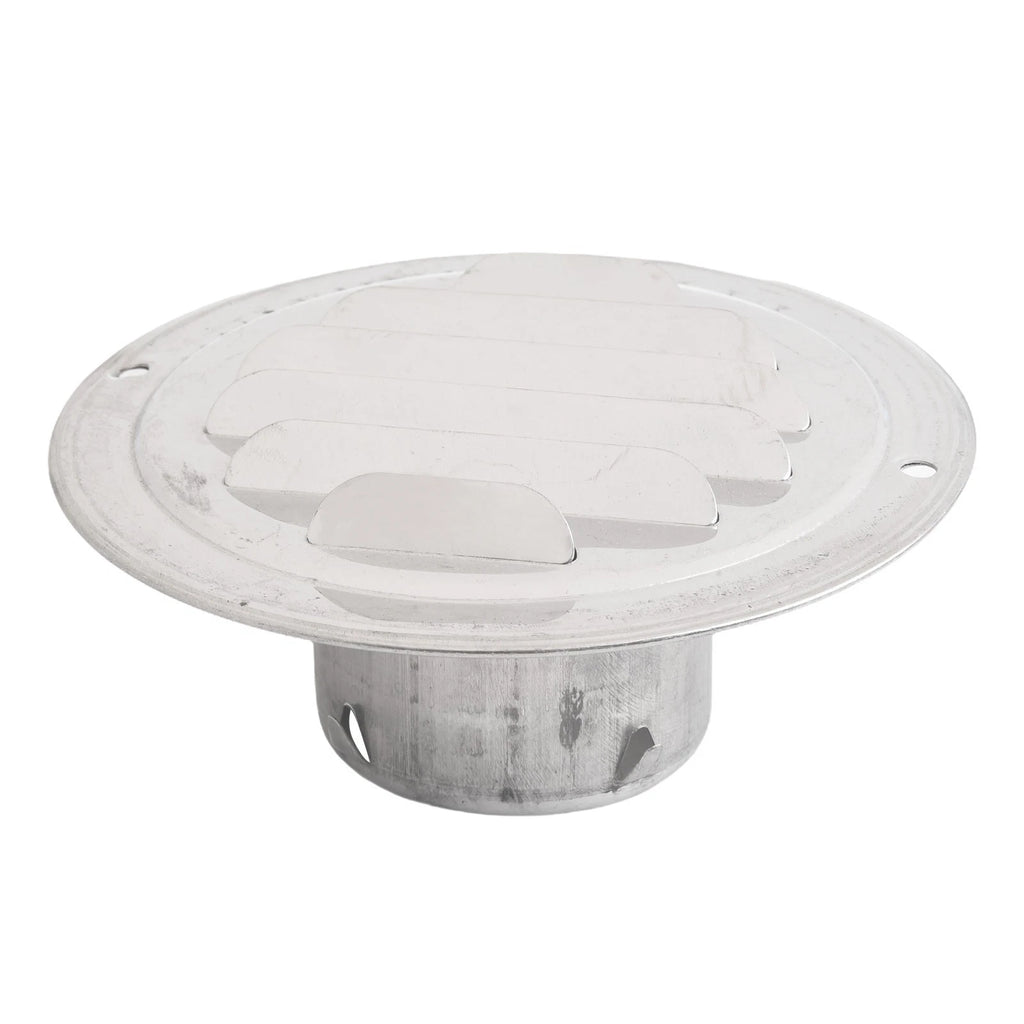 Round Exterior Wall Duct Vent with Stainless Steel Grille for Air Circulation