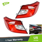 Set of 2 Outer Tail Lights for Honda Accord (2018–2021) Red