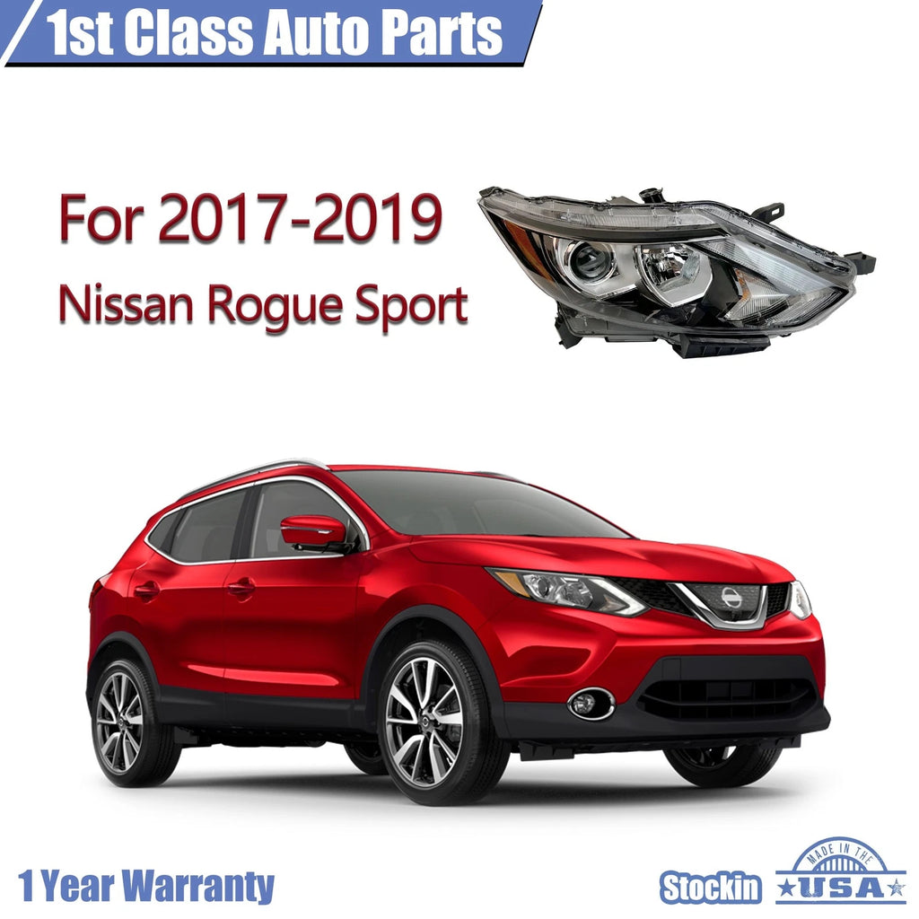 Halogen Headlight Assembly for Nissan Rogue Sport (2017–2019)