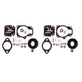 2X Carburetor Rebuild Repair Kit with Float for Johnson Evinrude 40-48 HP