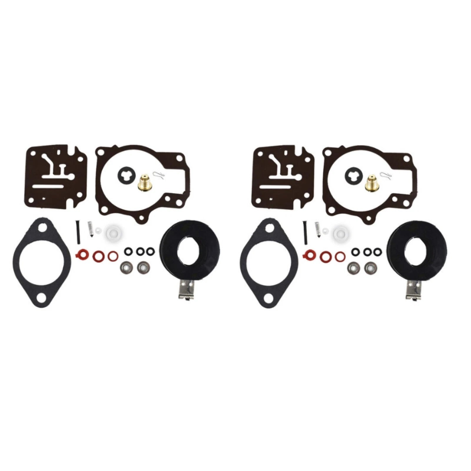 2X Carburetor Rebuild Repair Kit with Float for Johnson Evinrude 40-48 HP